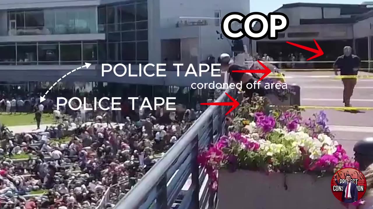 2 COPS Were Stationed On The ROOF Behind Charlie