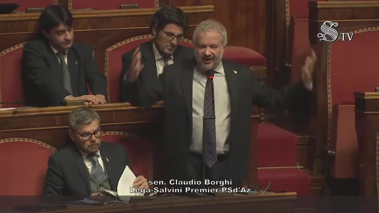 🔴 Sen. Claudio Borghi, in Aula, sul decreto aiuti all'Ucraina (21.01.2025)