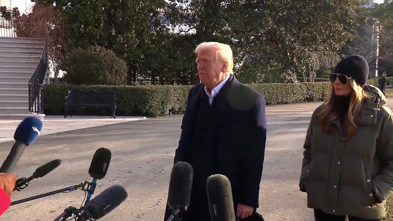 President Trump is speaking out today before his departure,