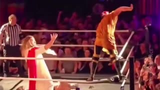 Jesus wrestles without ever touching his opponents
