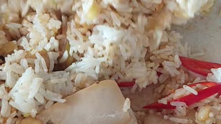 Easy Fried Rice with Chicken Recipe. 5 minutes #viral #shorts #foryou #food #recipes #cooking