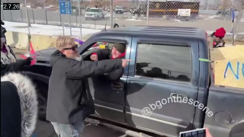 Minneapolis anti-ICE agitators armed with dildos throw them at a driver