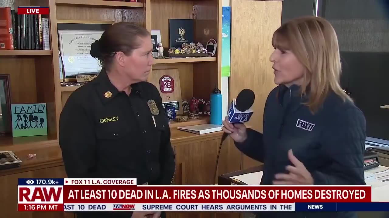 Los Angeles Fire Department chief Kristin Crowley turns on Los Angeles leadership