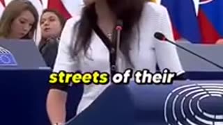 Polish Ewa Zajaczkowska TEARS into Ursula von der Leyen for 90 seconds about migrants