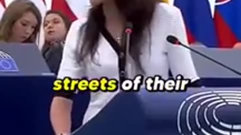 Polish Ewa Zajaczkowska TEARS into Ursula von der Leyen for 90 seconds about migrants