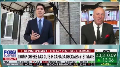 KEVIN O'LEARY (a Canadian) supports merging Canada with the United States