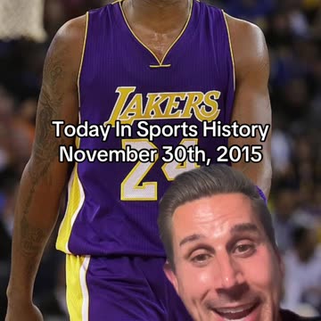 THE HISTORIC SPORTS MOMENT OF NOVEMBER 30th, 2015
