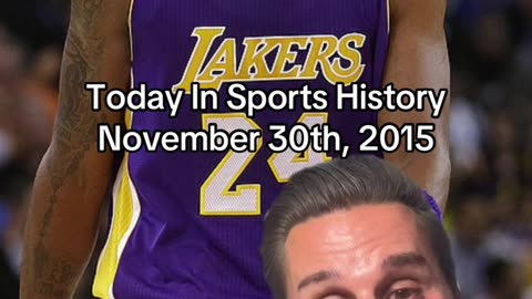 THE HISTORIC SPORTS MOMENT OF NOVEMBER 30th, 2015