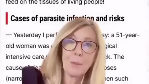 Autopsy reveals 90% of the unalive are full of parasites...