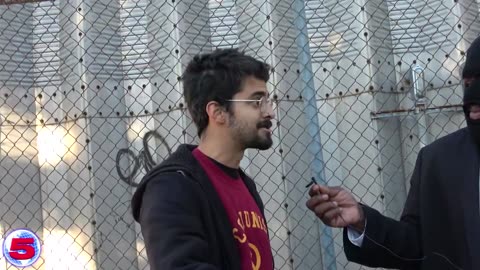 Communist outside a Mamdani rally: Terrifying