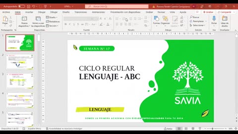 SAVIA REGULAR 2025 | Semana 17 | Lenguaje