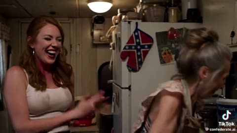 granny making cream pies