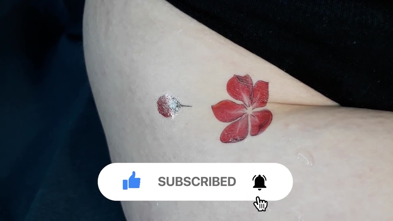 flower cocoon temporary tattoo sticker magic art design