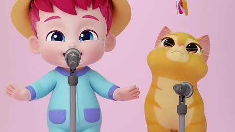 Cat Song with Boo 🐈 #bebefinn #shorts #kidssong