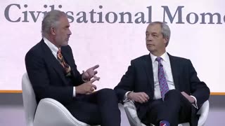 World Economic Forum Judas Goats Jordan Peterson interviews Nigel Farage at ARC 2-18-2025