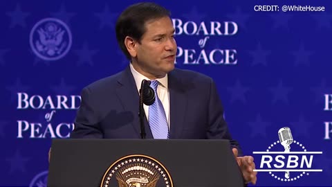 WATCH: Secretary of State Marco Rubio Explains How Important Peace is for President Trump - 01/22/26