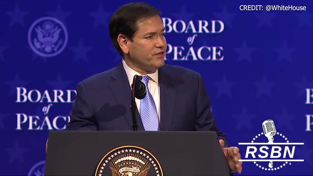 WATCH: Secretary of State Marco Rubio Explains How Important Peace is for President Trump - 01/22/26