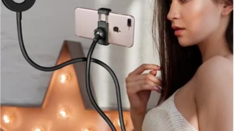 “Perfect Lighting Anywhere – LED Selfie Ring Light with Adjustable Stand 💡✨”