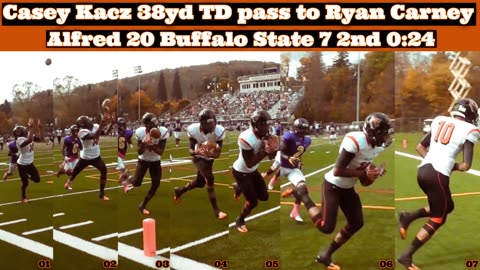 Prototype 312: Buffalo State's Casey Kacz 38yd TD pass to Ryan Carney vs Alfred