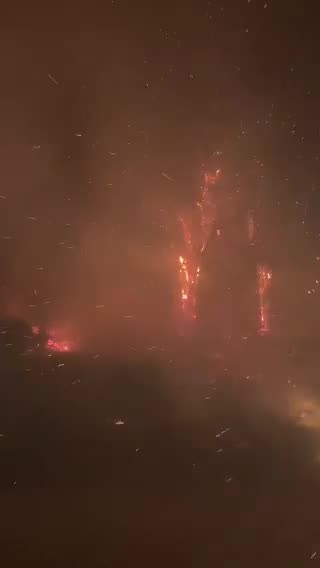 Palisades Malibu fire - waiting until the last moments to leave the firestorm