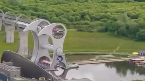 🤯✨ Witness the Falkirk Wheel, a Stunning Engineering Marvel in Action! | FeedMyCuriosity