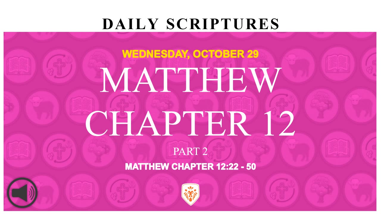 MATTHEW CHAPTER 12 PART 2