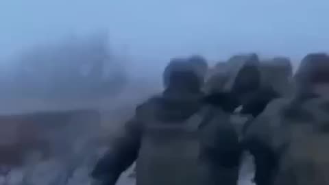 Russian Soldiers Advancing in the Opposite Direction