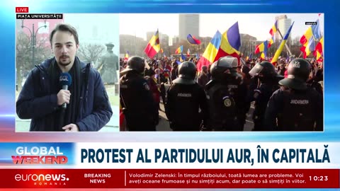 Bucharest Protests for Calin Georgescu