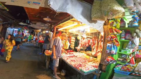 Talipapa on Zapanta Street in Manila City in the Philippines