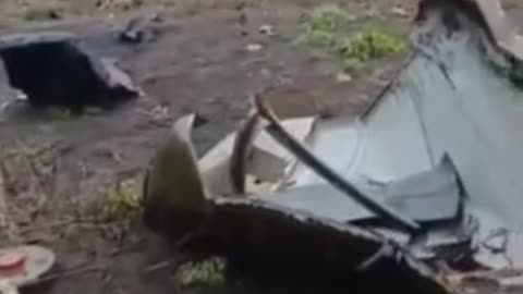 Russian Soldier Shows What's Left of a Reenforced Van that Took Months to Build