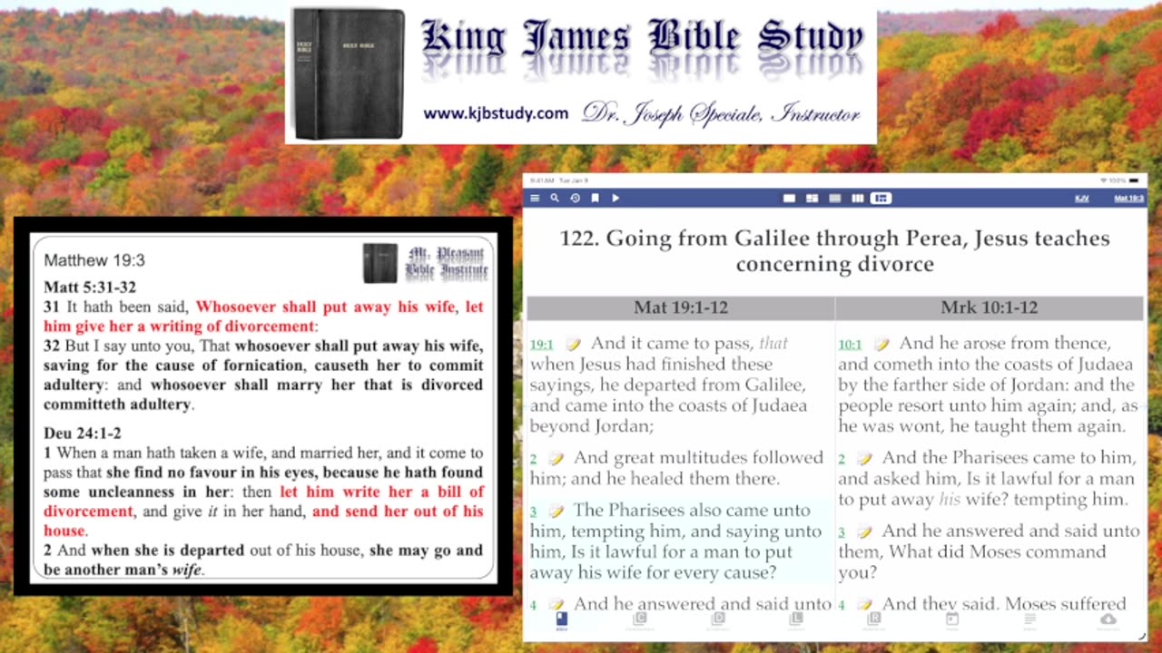 Mt. Pleasant Bible Institute (10/06/25)- Matthew