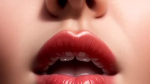 Ai art 4k lookbook - plump extremely kissable rosy lips