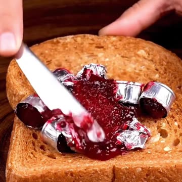 Spreading Thanksgiving Themed Foods On Toast #satisfying #asmrvideo #asmr #fyp #shorts #viral