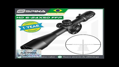 SPINA OPTICS HD 6-24x50 FFP Tactical First Focal Plane Riflescope 1/8 MOA Review