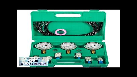 VEVOR Hydraulic Pressure Test Kit 25/40/60Mpa 8700PSI Hydraulic Pressure Tester Test Kit Review