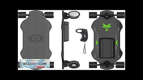 isinwheel V8/V6/V10 Electric Skateboard with Remote 1200W/450W/3000W Brushless Motor 30 Review