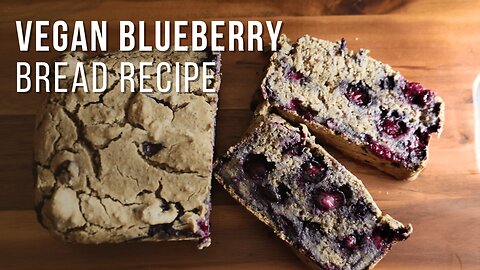 Vegan Blueberry Bread with Oat Flour