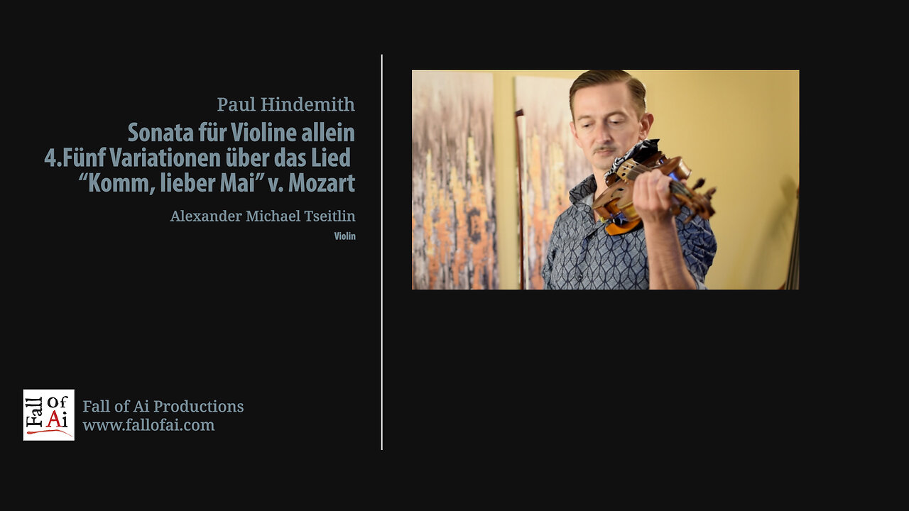 Hindemith - Sonata for Solo Violin op. 31 no. 2 - Mvt 4