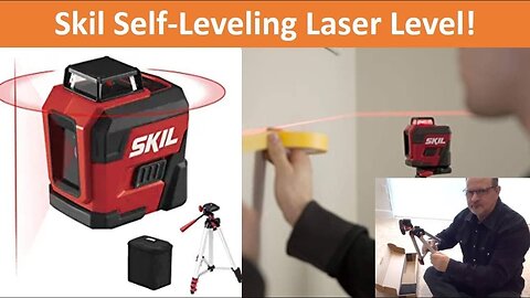 Self-Leveling Laser Level Unboxing & Quick Setup - SKIL 65ft. 360 Degrees Cross Line - LL932201