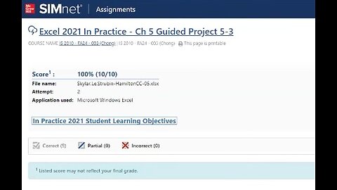 Excel 2021 In Practice Ch 5 Guided Project 5-3 | Hamilton Civic Center