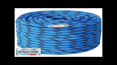 VEVOR 12.7mm Static Climbing Rope 45.7M(150ft) Outdoor Rock Climbing Rope 32KN Breaking Review