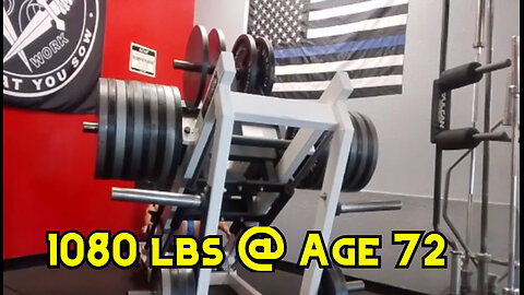Leg Press - New Personal Best at Age 72: 1080 lbs!!!