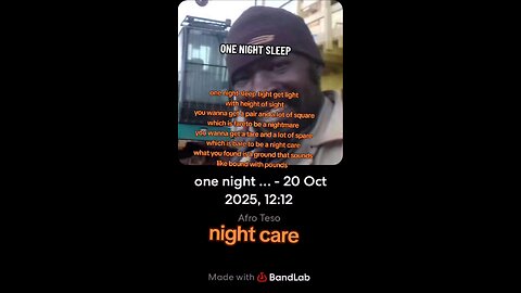 one night care afroteso song by TLOPEKOTE