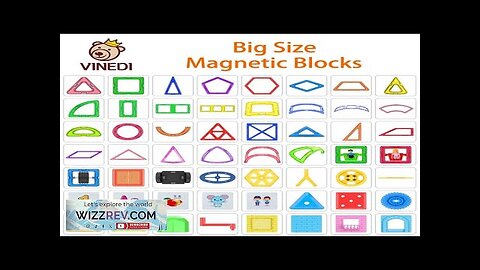 VINEDI Big Size Magnetic Designer Construction Set Model & Building Toy Magnets Review