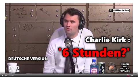 Charlie Kirks letzte Aussage zu ISRAEL - vor der Hinrichtung (Deutsch & dt.UT)