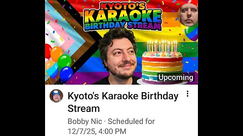 Kyoto's Karaoke Birthday Stream