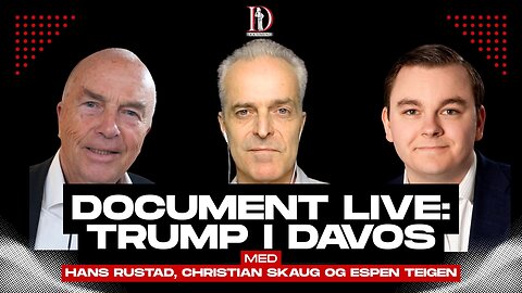Donald Trump taler til WEF i Davos | Document LIVE 21. januar
