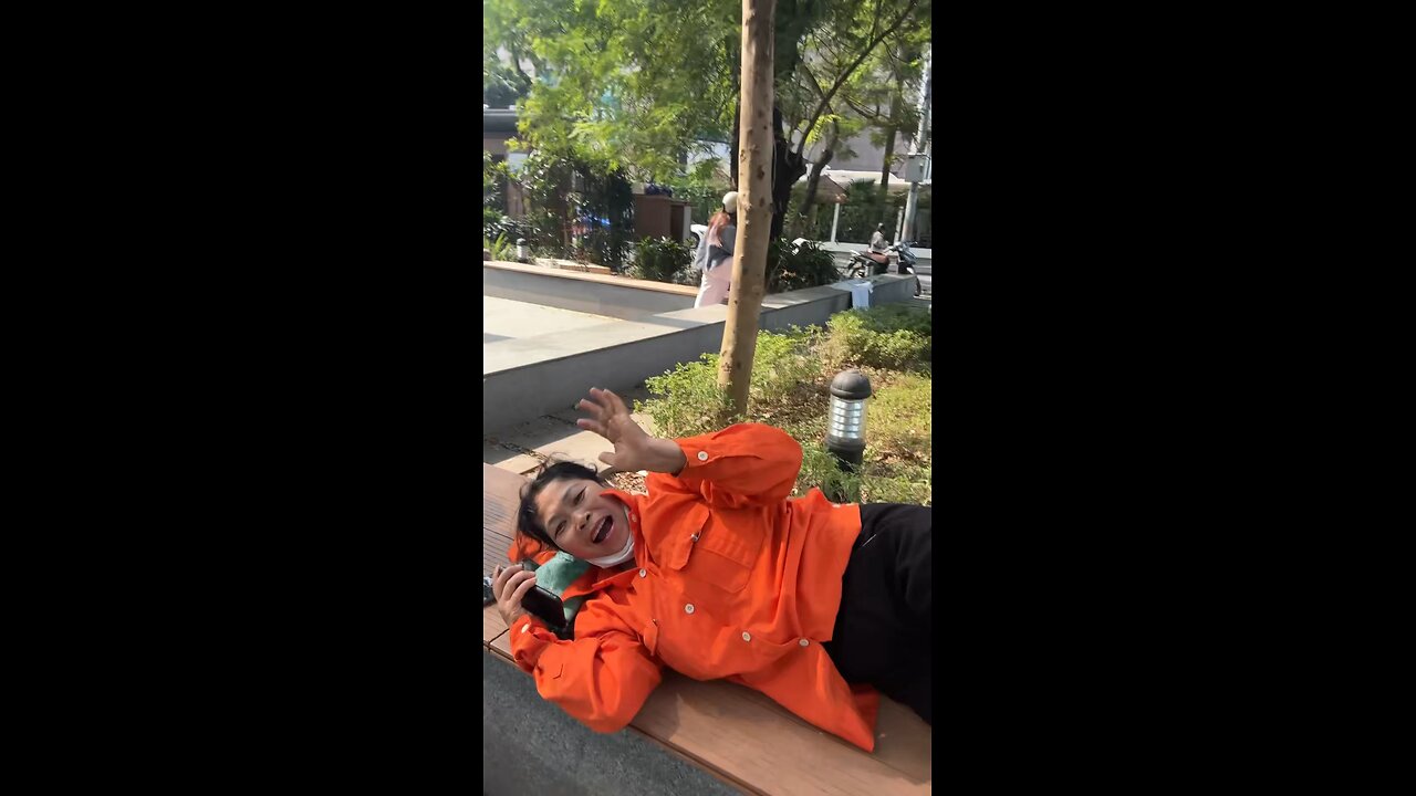 Lovely Gardening Ladies Take Nap On Pavement !