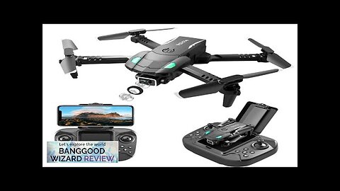 S128 Mini WIFI FPV with 4K HD Dual Camera Three-sided Obstacle Avoidance Review