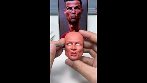 Creating a Cartoon Cristiano Ronaldo in Clay I Funny Caricature!